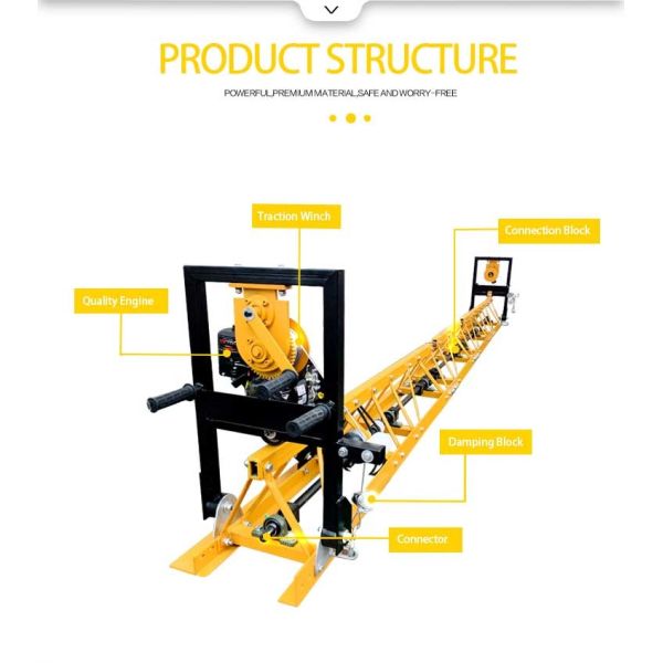 3m-12m Length Truss Screed Designed for Vibrating Beam Concrete Power Screeding