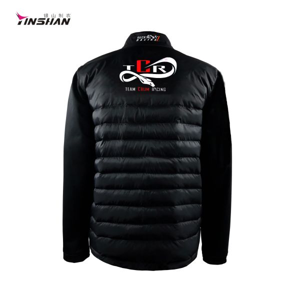 Meilleur vendeur sur mesure imprimé moto noire voiture de course porter de sport chaud homme veste