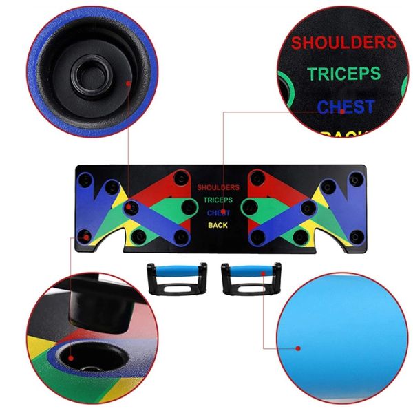 Strengthen Power 9 In 1 Push Up Board System Home Fitness Equipment
