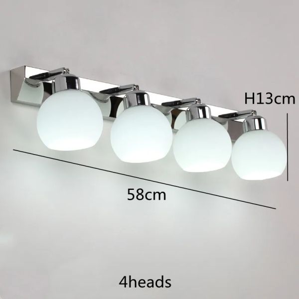 Crystal Bathroom Black Chrome Vanity wall Light Stainless Steel  Over Mirror Lights(WH-MR-90)