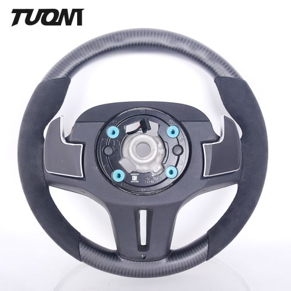 Luxury Alcantara Leather Toyota Supra Carbon Fiber Steering Wheel With LED