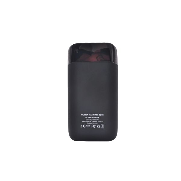 Flashing LED Logo Dual USB Portable Mobile Power Bank 6000mAh for Coporate Gifts