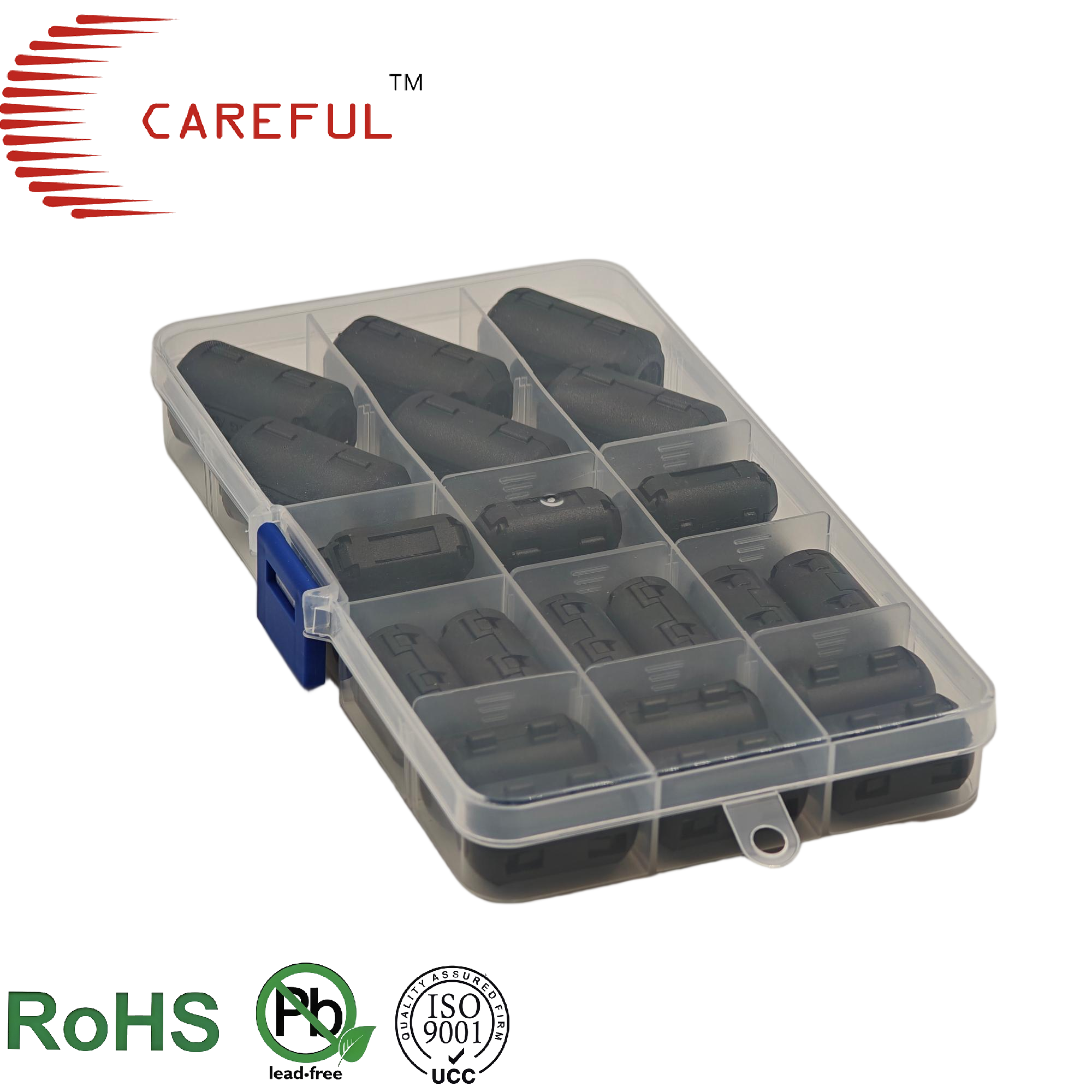 Careful SCRC Snap Ferrite Assortment for Testing 3.5.7.9mm 1‑300MHz Noise Elimination RoHS/REACH