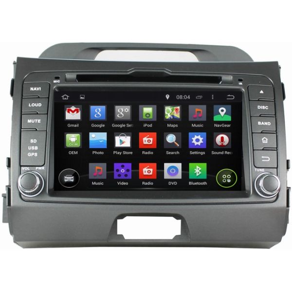Ouchuangbo Wholesale Auto DVD System for Kia Sportage R 2010-2012 Android 4.4 Multimedia Kit Blueooth USB OCB-7044D