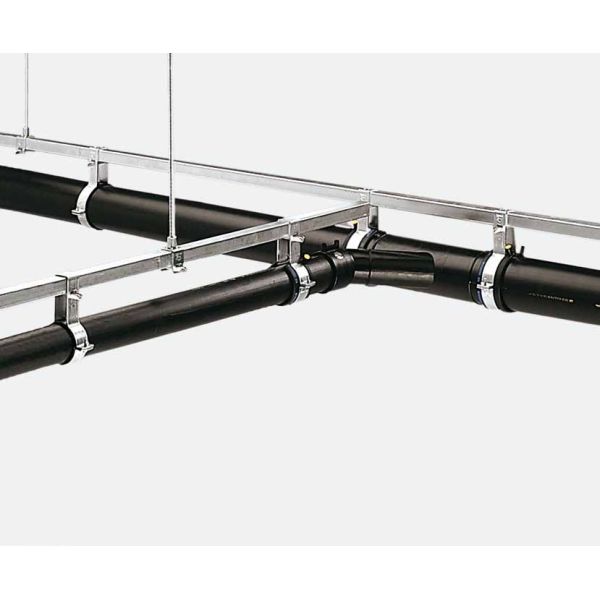 PN6 50mm 90mm 110mm 160mm 315mm HDPE Draining Fittings Siphon Pipe Clamp