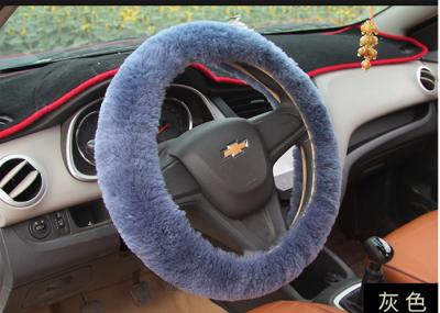 Tampa de volante australiana da pele de carneiro do Merino com diâmetro de 36-38cm