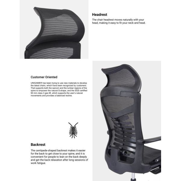 Breathable высокий задний стул стола с весной поясничной поддержки 90MM места сетки регулируемой