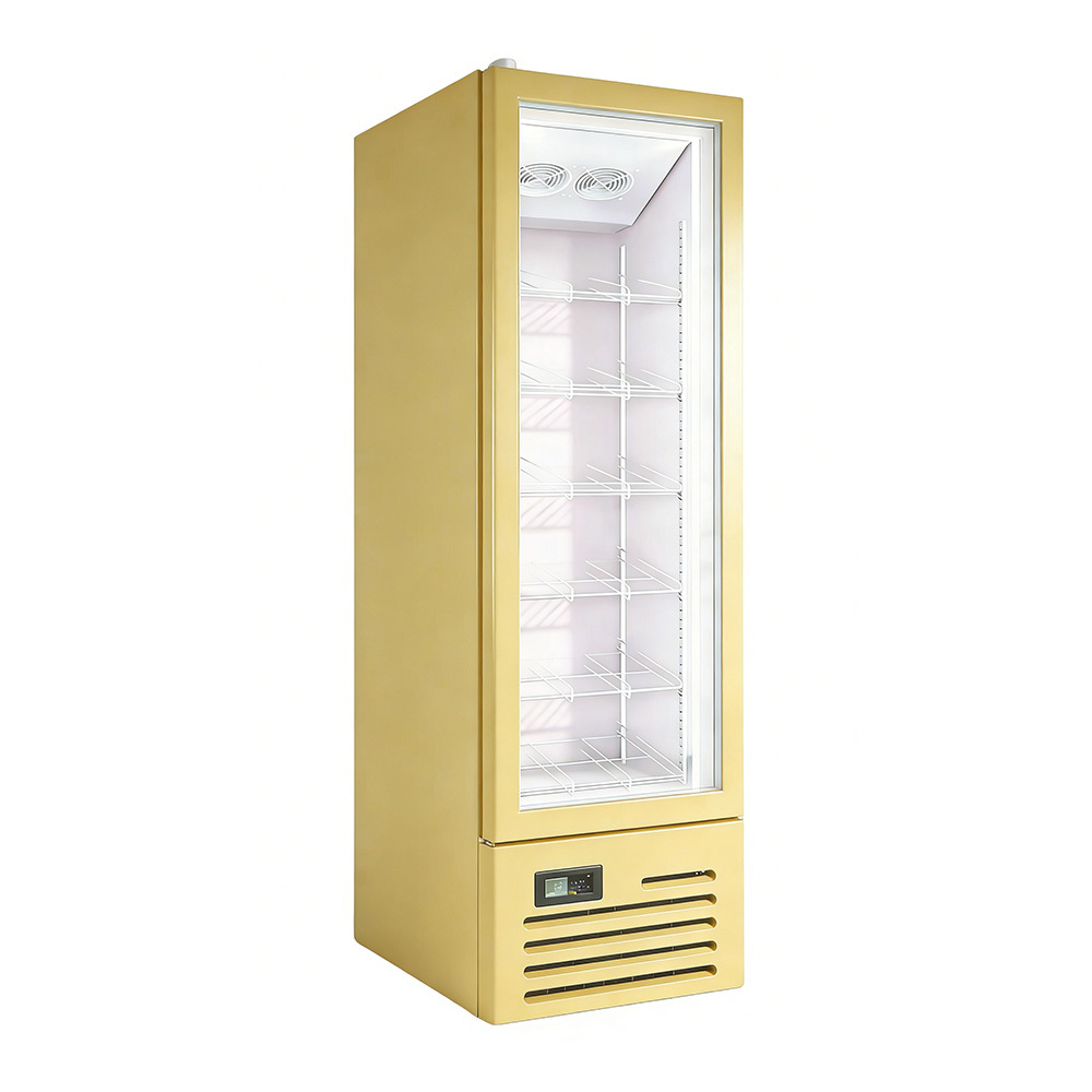 Glide Doors Commercial Glass Fridge Bright Lighting Cold Display Fridge