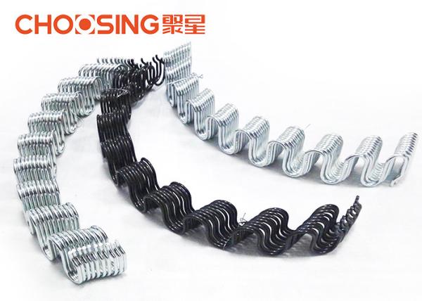Black Curved Shape Upholstery Seat Springs 300℃ Heat Treatment For Sofa And Chairs