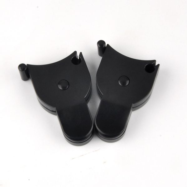 60 pouces de ruban métrique escamotable noir de corps pour des enthousiastes de forme physique