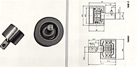 False Twist Texturing Machine Parts SGLG-A-05/02 FK6-1000 Top Roller Insert And Top Roller Core