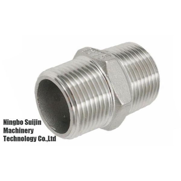 Male Welding Stainless Steel Pipe Fitting Hex Nipple Plumbing Accessories