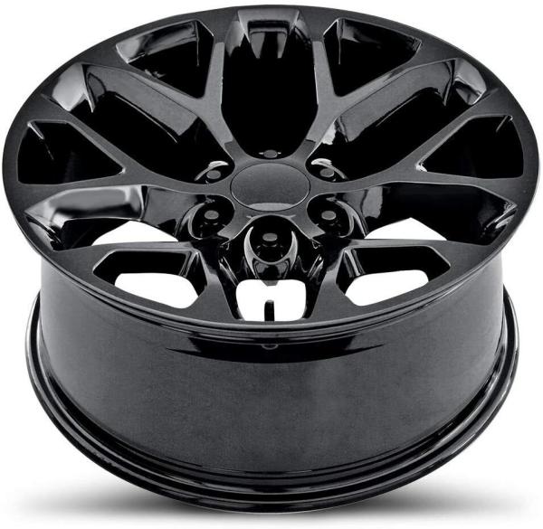 Snowflake CK156 Wheels Rims Gloss Black GMC Sierra Yukon Denali Fits 26