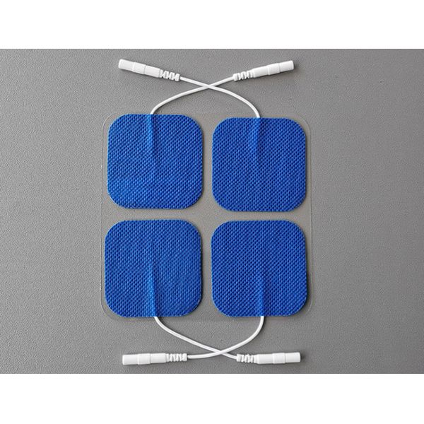 skin tightening tens electrodes 5X5cmBlue harmless cloth with physiotherapy equipments4 electrodes