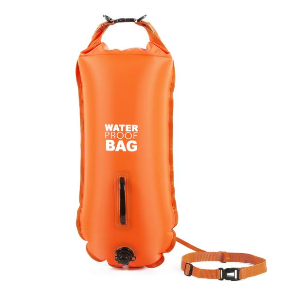 Custom Float Safety  Swim Tow Buoy Dry Bag For Open Water Swimming