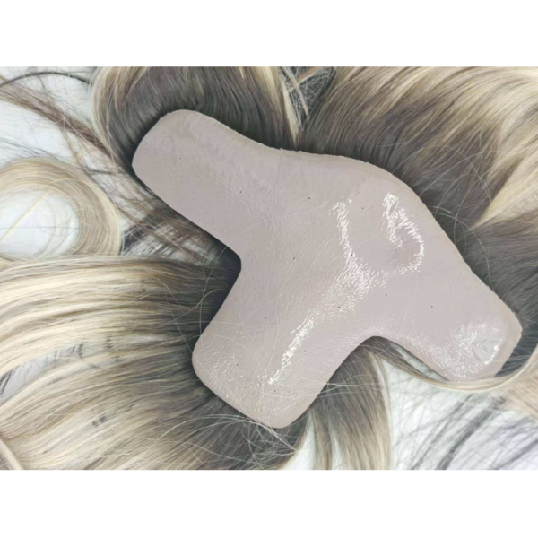 New Design Raw Virgin Hair Strong Thick Silicone Toupee for Women PU Silicone Hair Topper for Baldness and Alopecia
