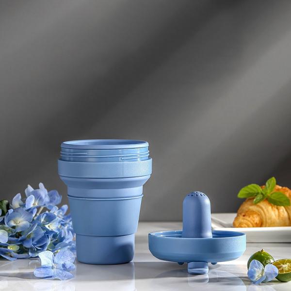 BPA Free 350ml Portable Silicone Folding Coffee Cup