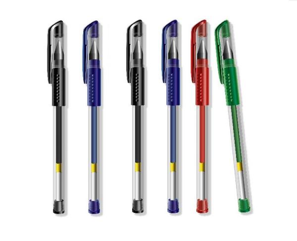 classical gel ink pen with rubber grip, cheap price, logo can be printed