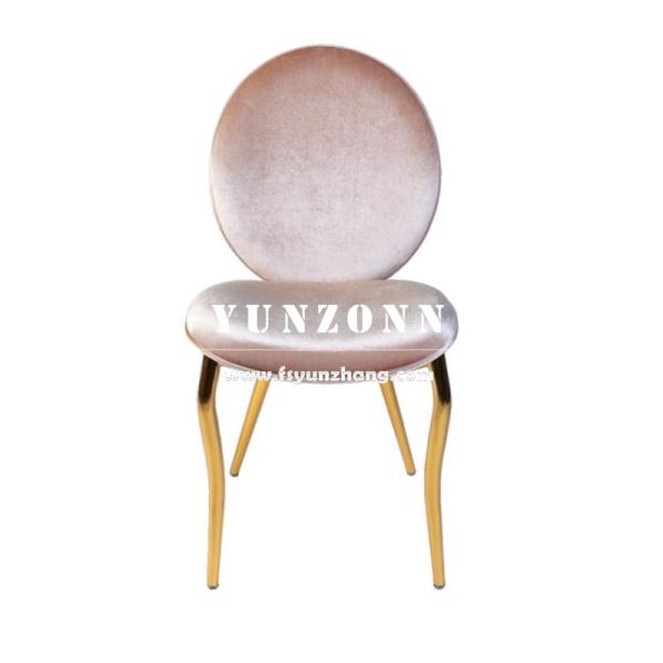 Wholesale Dubai Market Gold Stainless Steel Banquet Chair Royal Lion Handhold Hotel Luxury Dining Chair