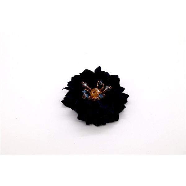Hand Sintered Edge Flower /girl flower made of satin ribbons/Hand-simulated flower Various colors Fabric, wool