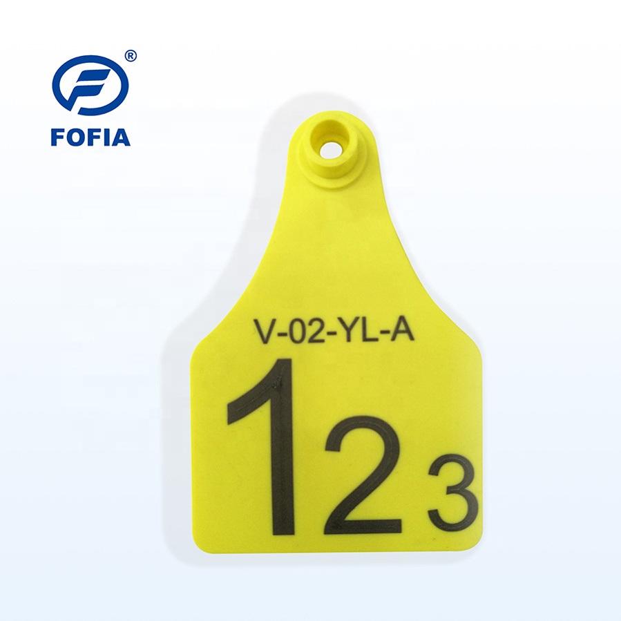 New T921 Animal Ear Tag Yellow Goat High Quality RFID TPU Ear Tags for Farm Use Cattle