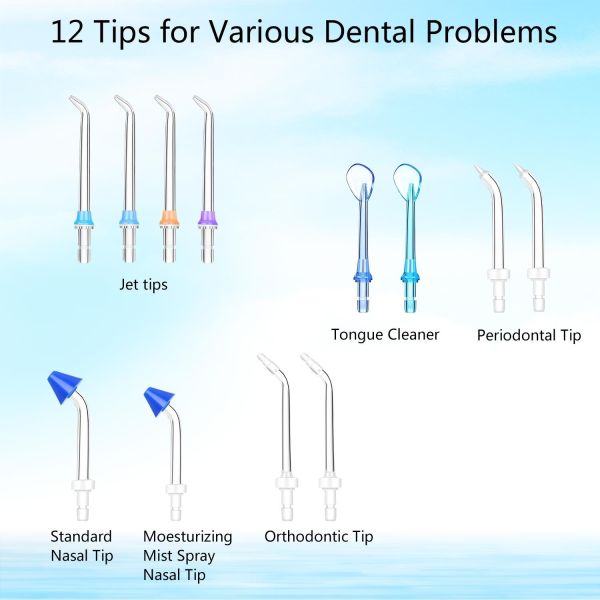 OEM Countertop Water Flosser Oral Irrigator with 5-110PSI Water Pressure 1 Year Warranty and ABS+PC Material