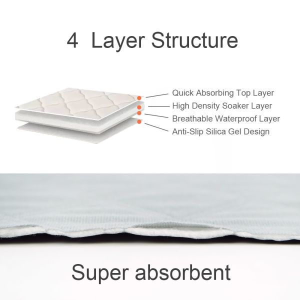 90cm 100cm пусковая площадка мочи ЛЮБИМЦА 4 слоев, циновки собачьей еды вещество-поглотителя воды