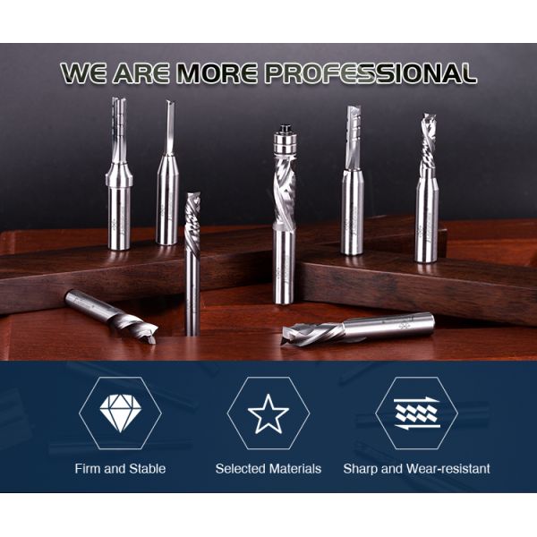 TCT бита обжатия краев карбида 3 прямо сдержал 6mm для сверля утески