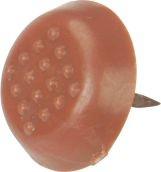 Anti Skid Plastic Tack Glides Stainless Steel Brown Color 18mm-26mm Size