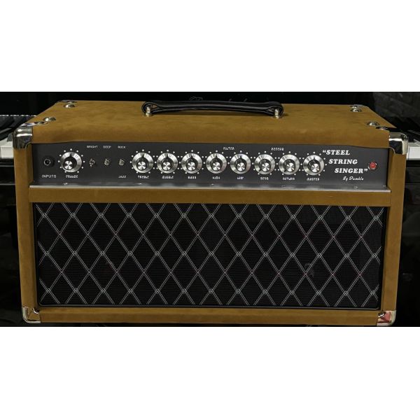2024 HOT!!! Dumble #002 Version Clone SSS20-Steel String Singer SSS Tube Amp Head 20Watt in Suede Brown with Original Knobs