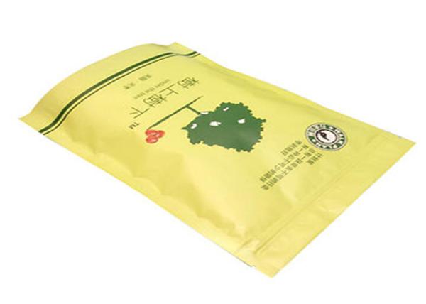 Bespoke Laminated Top Zipper Lock Bags , Reusable Kraft Paper Doy Pack For Spice Powder Snack