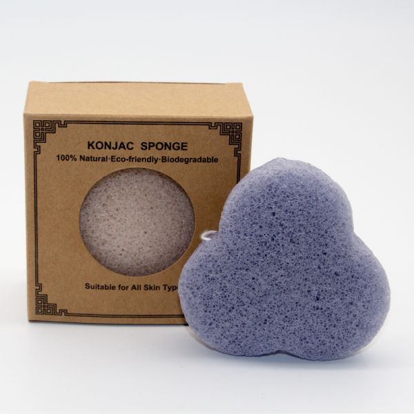 Цветок Tripetal сияет раздражать Konjac губки лаванды стороны слабый не