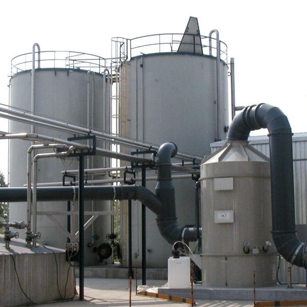 Exhaust Gas Deodorization Spray Tower Odor Purification High Purification Efficiency