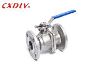 Válvula de control partida del cuerpo de la vávula de bola de flotación del reborde del doble del RF CF8 CF8M WCB