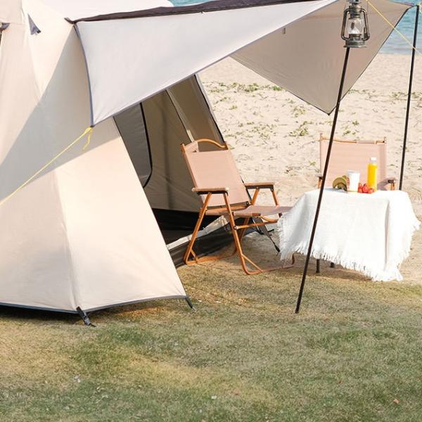 Outdoor Super Large Double Storey Thickened Party Camping Tent Two Bedroom One Living Room Family Camping
