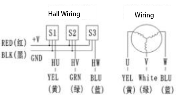 High Torque 3-11.5A BLDC Electric Motor 60mm 48V 3000RPM