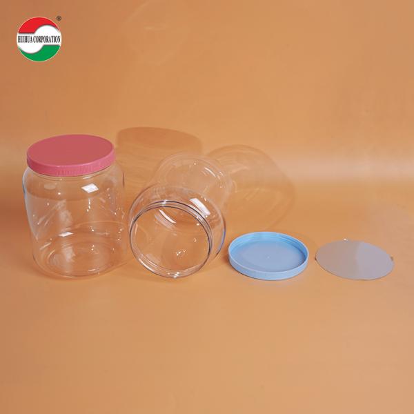 1100ml OEM Customized Color PET Cap Transparent PET Plastic Can for Milk Powder
