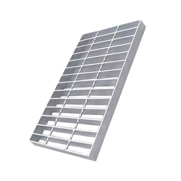 Rectangular Silver Galvanized Steel Grating For Stair Treads