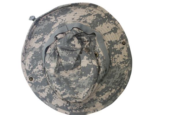 Military Boonie Cap Camouflage Bucket Hat Adjustable Strings Unisex