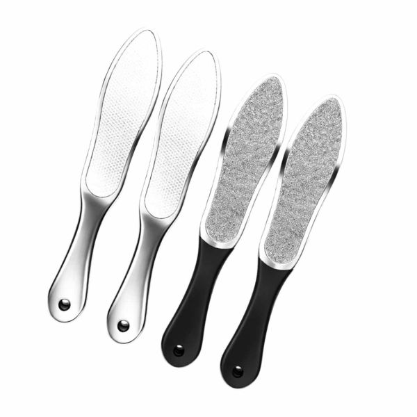Durable 304 Stainless Steel Etched Foot Exfoliator - Anti-Rust, Easy Clean, Ideal for Home Pedicure Tools