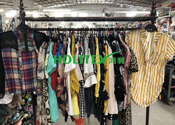 Popular Used Womens Clothing South Korea Style Ladies Cotton Blouses For Summer