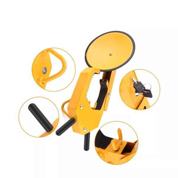Big Truck Suitable Anti Theft Sucking Disc Yellow Color Car Parking Lock Wheel Clamp