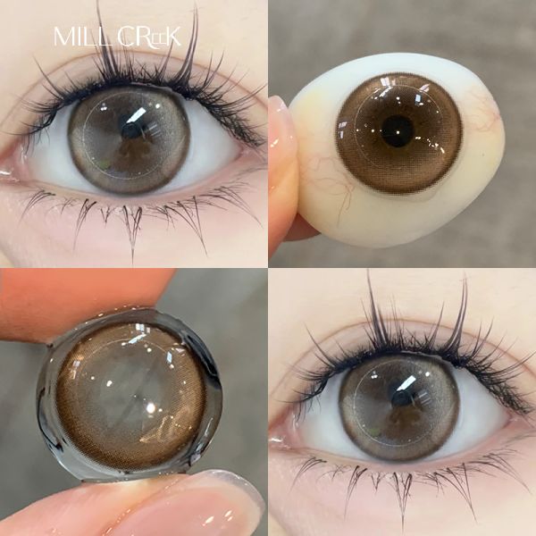 40% Water Content Yearly Colored Contact Lenses 14.0-14.5mm Diameter Millcreek Lenses
