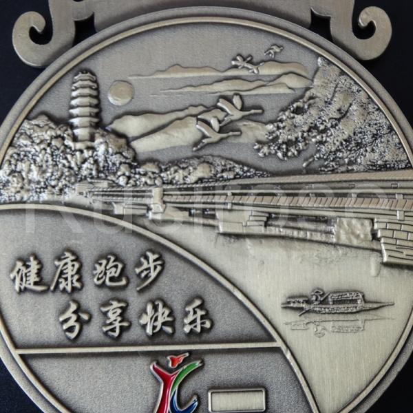 Indonesia city running competition medal customization, production of Marathon Medal of Honor, antique bronze medal