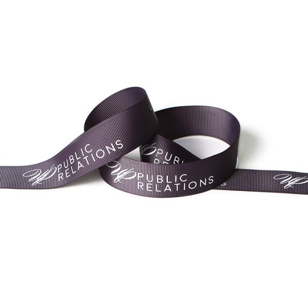 Custom Logo Printed Grosgrain Ribbon for Personalized Gifts and Branding