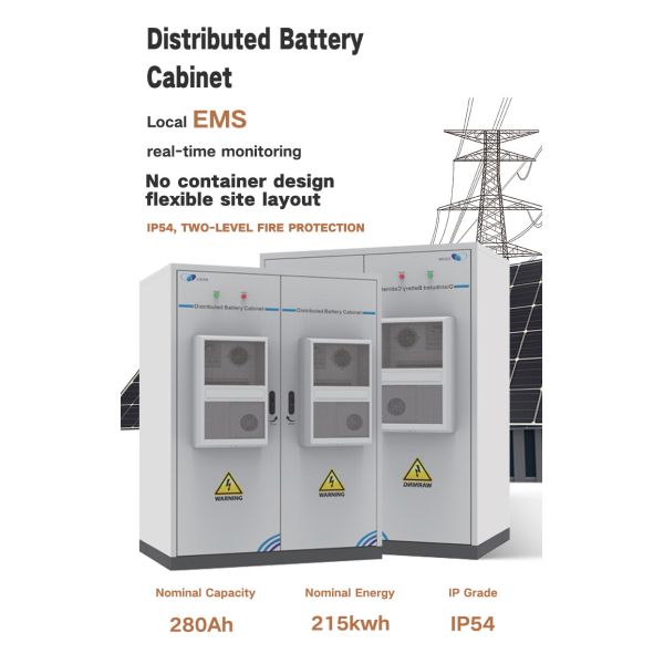 215kwh 280ah ESS Commercial Solar Power Storage Batteries Roof / Ground Mounted