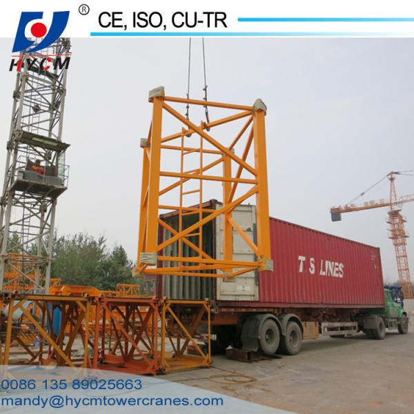 6 ton 56 m Boom Construction Building Self Erecting Hammer Head Tower Crane
