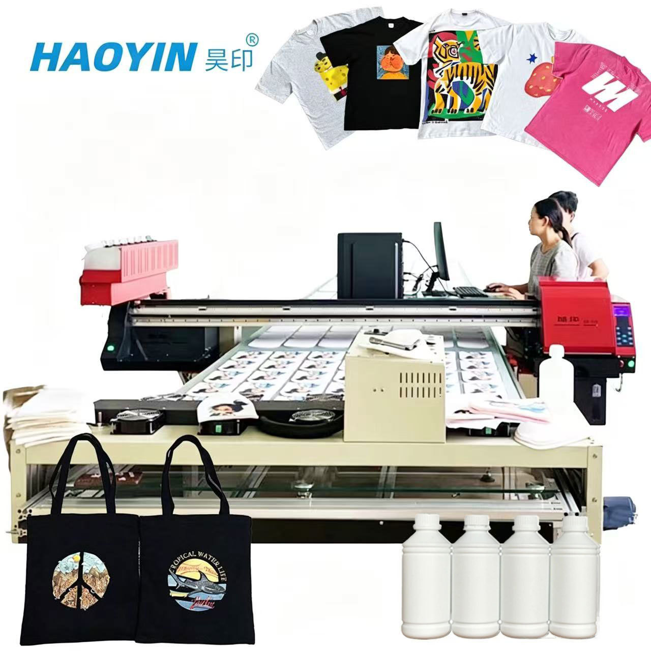Industrial Multi Station DTG Printing Machine For High Volume Custom Garments