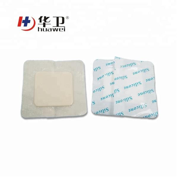 15*15cm advanced wound care high absorbent silicone wound dressing