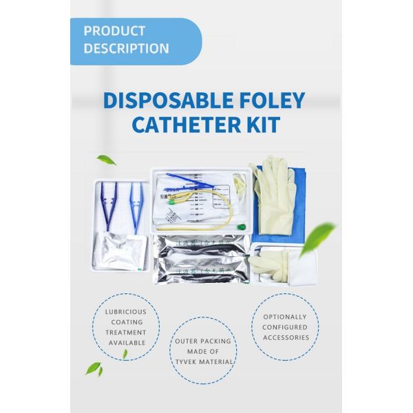 EO наполняет газом устранимый катетер воздушного шара Foley пути набора 2 катетера Foley